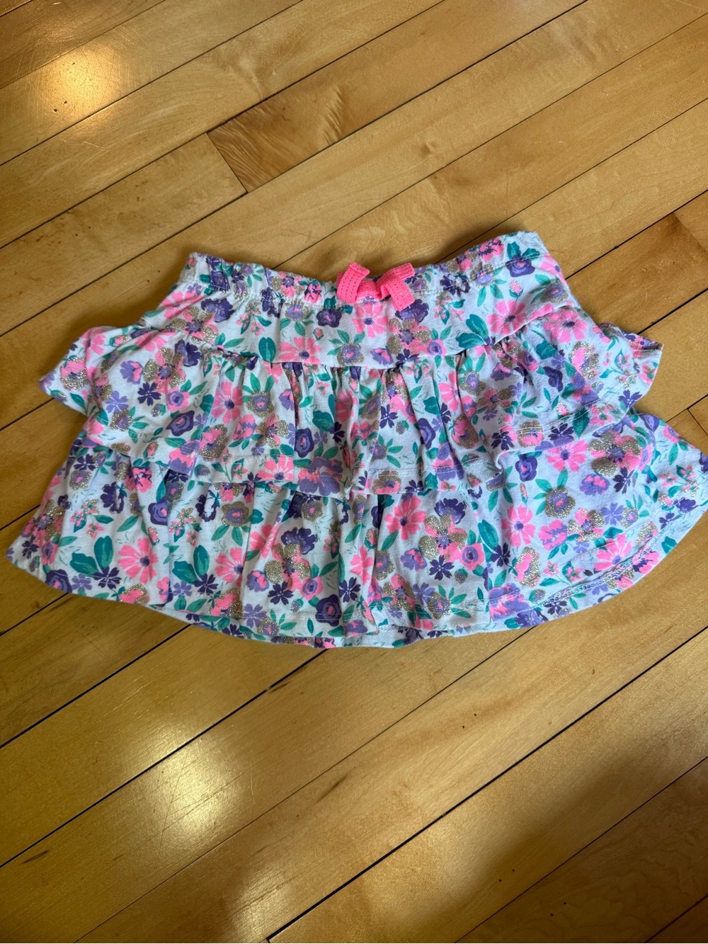 Cynthia Rowley Floral Tiered Skort